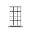Hung Window
6-over-6
Unit Dimension 36" x 60"
3/4" TDL